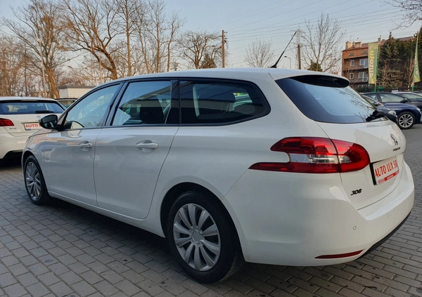 Peugeot 308 cena 39900 przebieg: 163119, rok produkcji 2019 z Warszawa małe 277